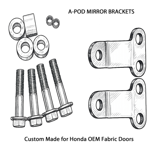 MIRROR BRACKET | MADE FOR HONDA FABRIC OEM SOFT DOORS