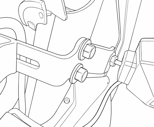 MIRROR BRACKET | MADE FOR HONDA FABRIC OEM SOFT DOORS