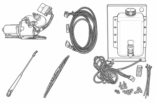 HONDA PIONEER 1000 | 172-DEGREE WINDSHIELD WIPER AND WASHER SYSTEM